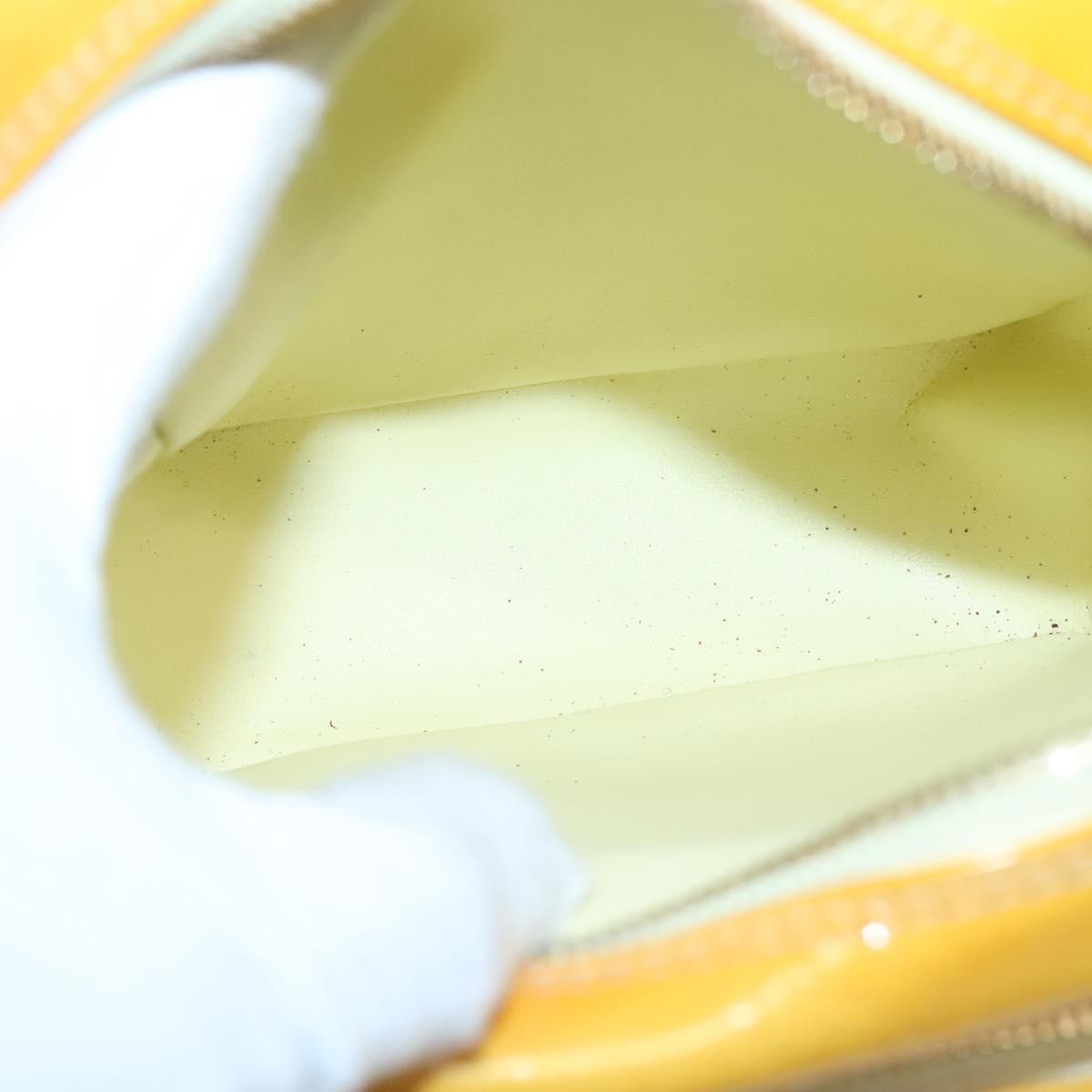 Louis Vuitton Wooster Handbag Monogram Vernis, YELLOW, PATENT_LEATHER, Handbag