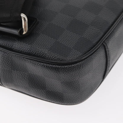 Louis Vuitton Ambler Waist Bag Damier Graphite, Gray, Canvas, Shoulder Bag