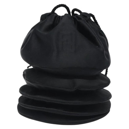 Fendi Vintage shoulderbag Satin, BLACK, SATIN, Shoulder bag