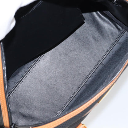 Saint Laurent Vintage Boston PVC Leather, BLACK, PVC, Handbag