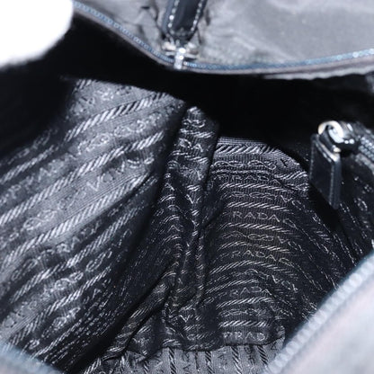 Prada Vintage Zip Tote Tessuto, BLACK, NYLON, Tote bag