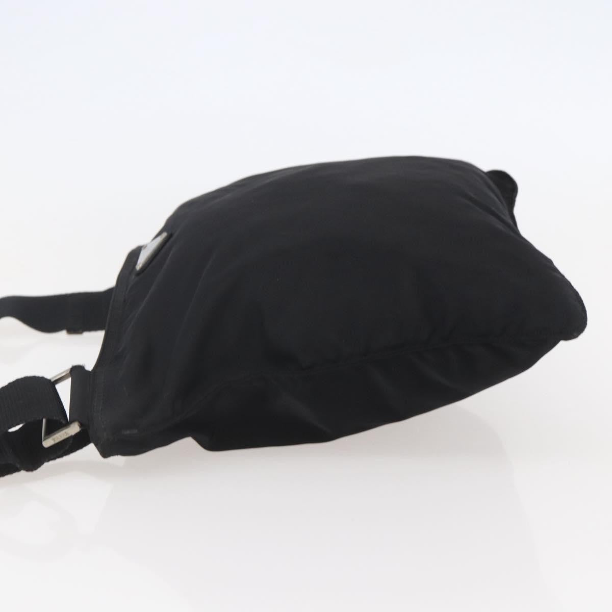 Prada Flat Messenger Bag Tessuto, BLACK, NYLON, Shoulder bag