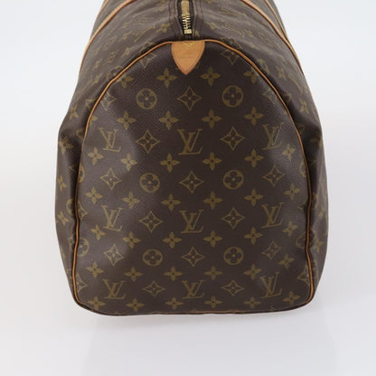Louis Vuitton Keepall Bag Monogram Canvas, BROWN, CANVAS, Travel bag