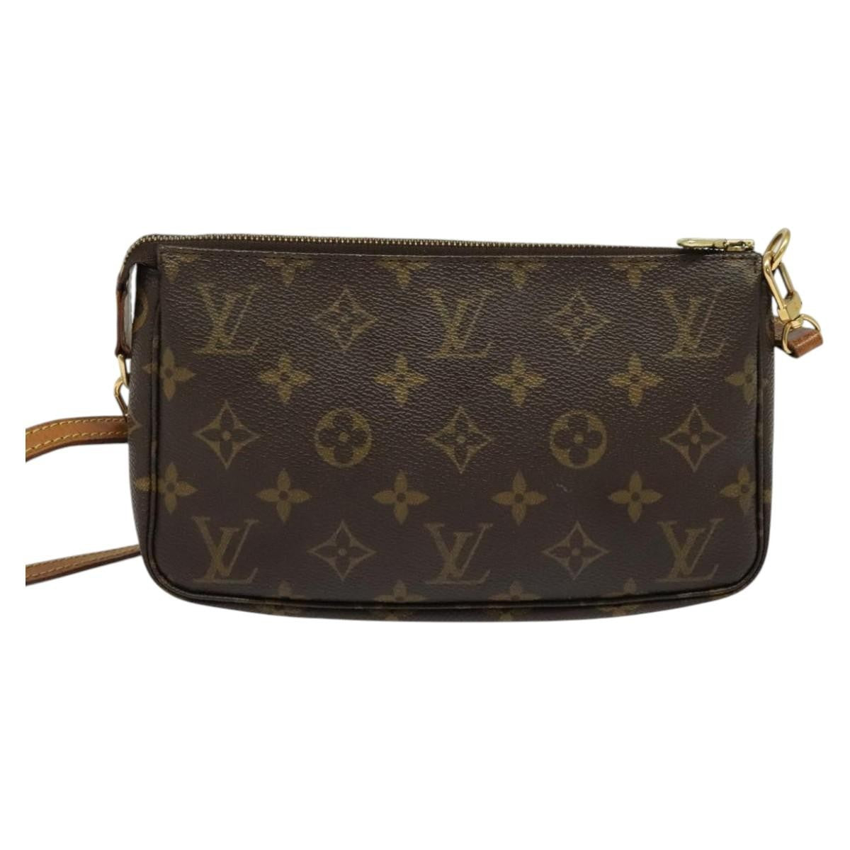 Louis Vuitton Pochette Accessoires NM Monogram Canvas, BROWN, CANVAS, Clutche & pouche