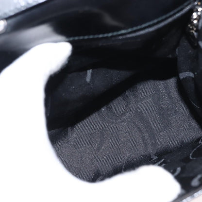 Salvatore Ferragamo Gancini handbag Leather, BLACK, LEATHER, Handbag