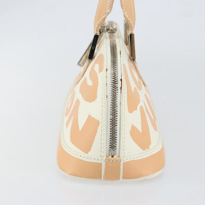 Louis Vuitton Alma Handbag Limited Edition Graffiti Leather, WHITE, CANVAS, Handbag