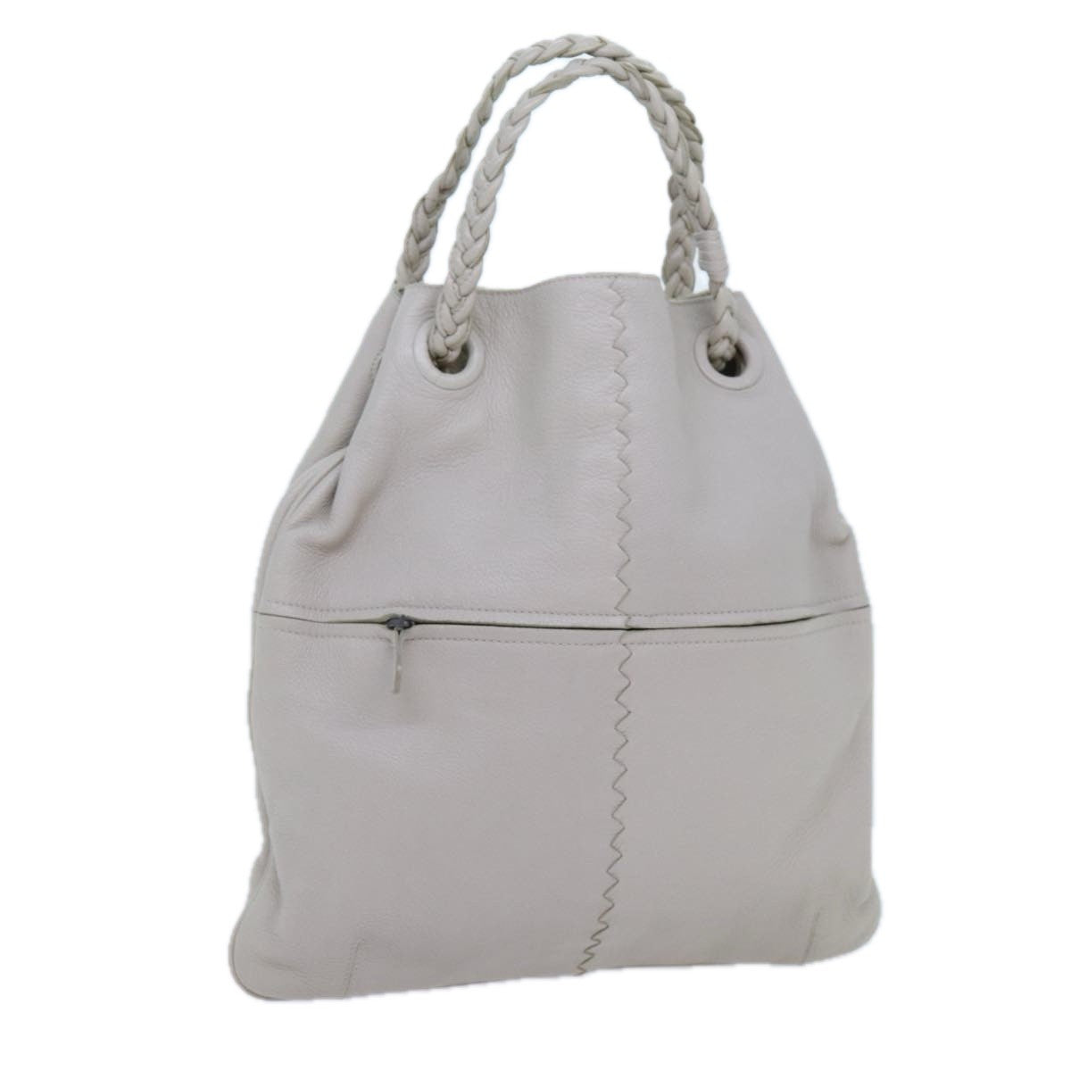 Bottega Veneta Julie Tote Leather, WHITE, LEATHER, Tote bag