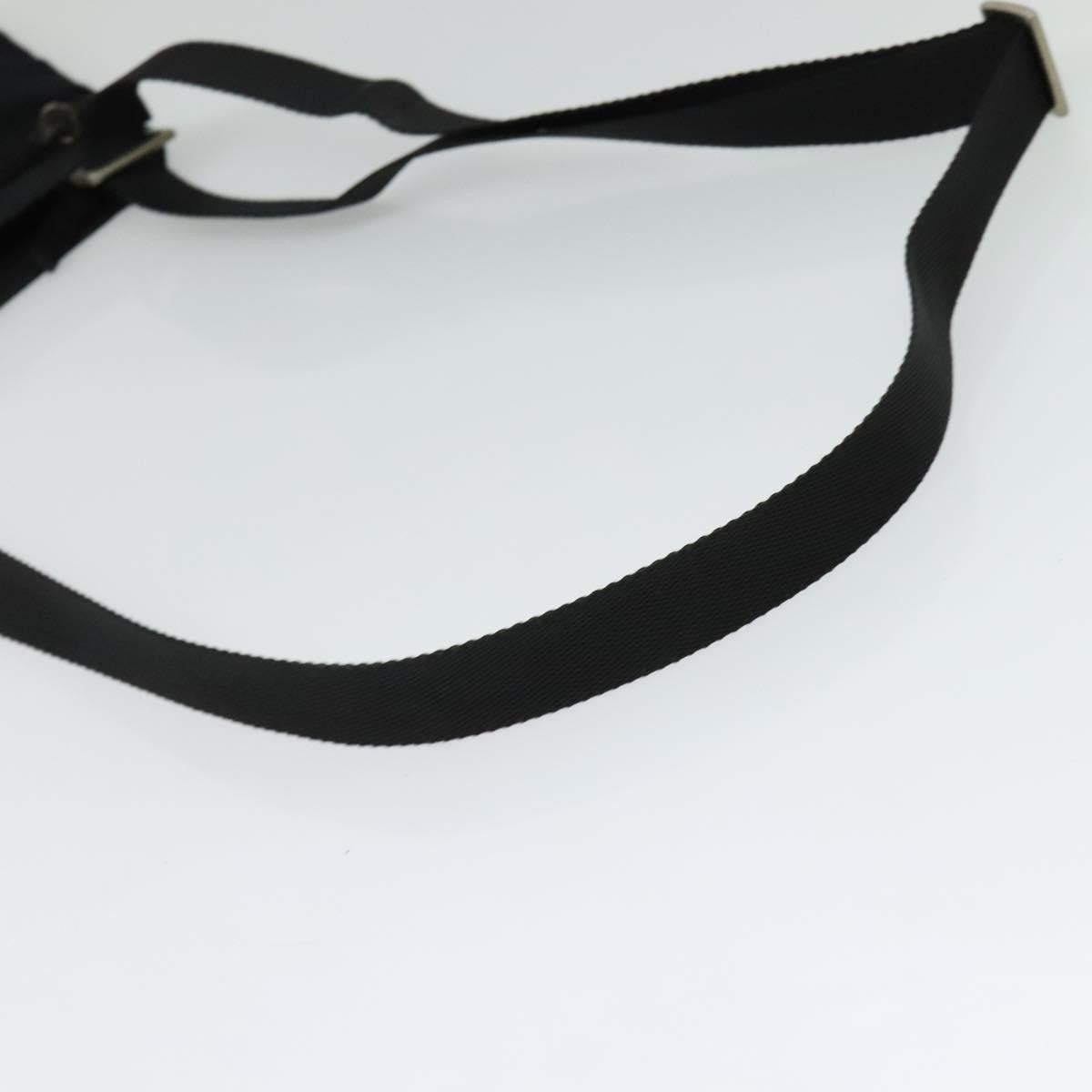 Prada Flat Messenger Bag Tessuto, BLACK, NYLON, Shoulder bag