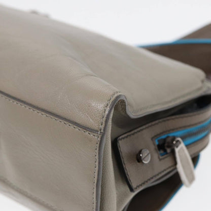 Balenciaga Cherche Midi Chain Shoulder Bag Leather, GRAY, LEATHER, Shoulder bag