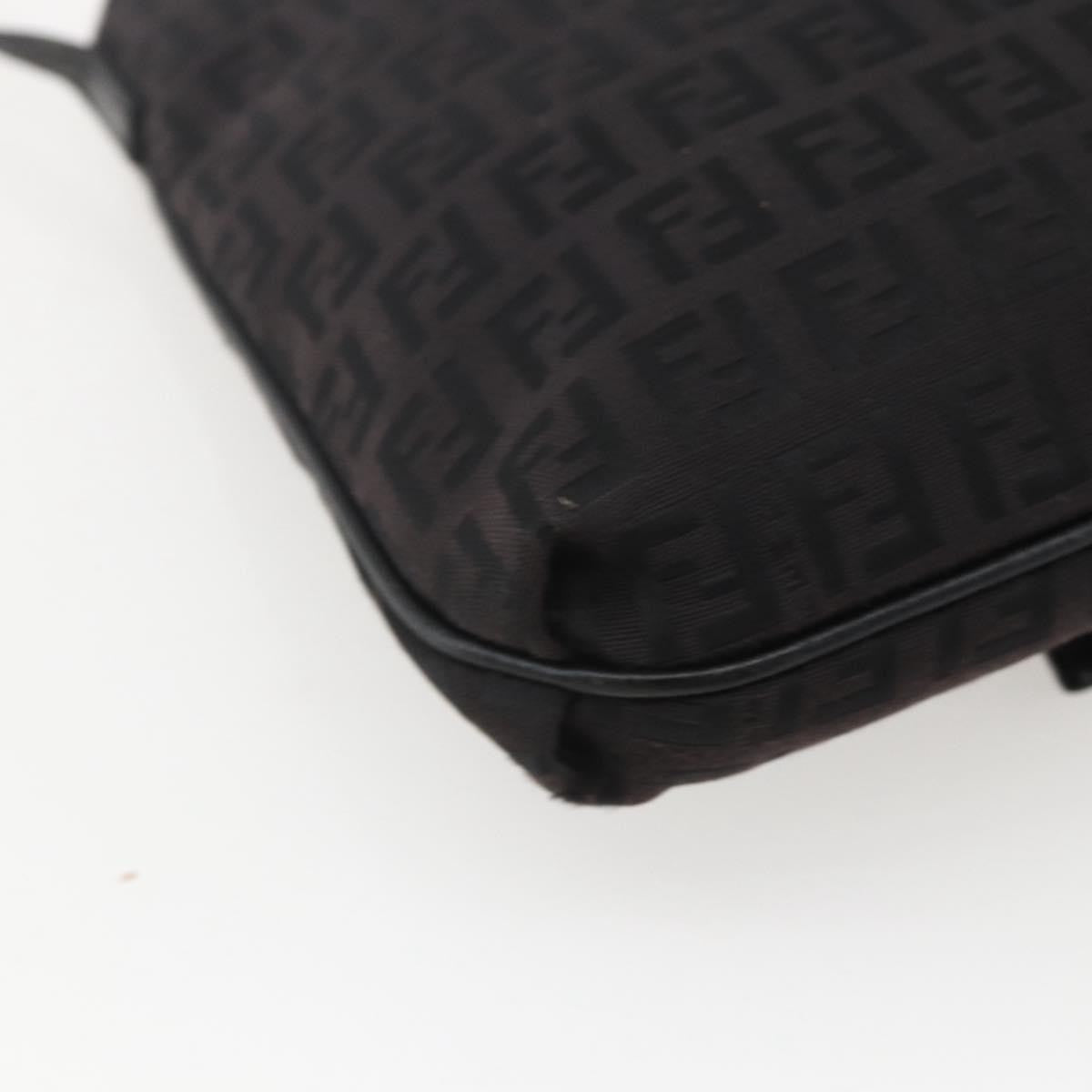 Fendi Vintage Flap Crossbody Bag Zucchino Canvas, BROWN, CANVAS, Shoulder bag