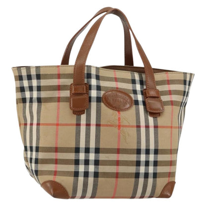 Burberry Vintage Tote Vintage Check Coated Canvas, BEIGE, CANVAS, Tote bag
