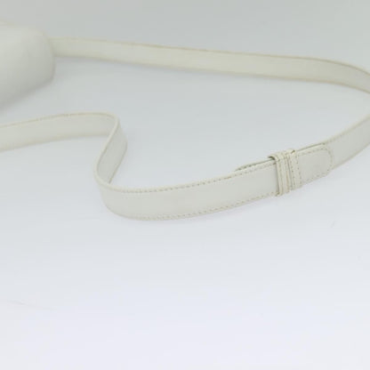 Gucci Vintage Flap Crossbody Bag Leather, WHITE, LEATHER, Shoulder bag