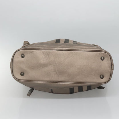 Burberry Nova Check Tote Canvas and Leather, GRAY, CANVAS, Tote bag