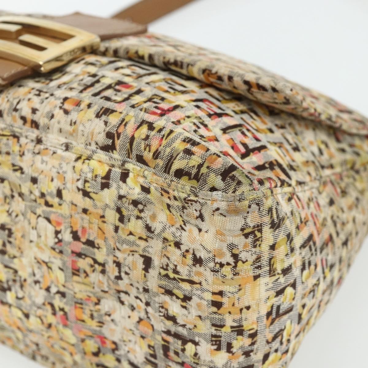 Fendi Mamma Baguette Zucca canvas, Beige, Canvas, Shoulder Bag