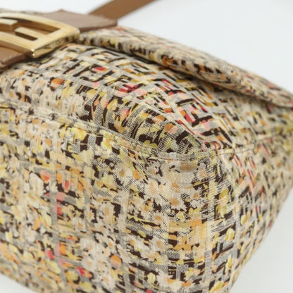 Fendi Mamma Baguette Zucca canvas, Beige, Canvas, Shoulder Bag