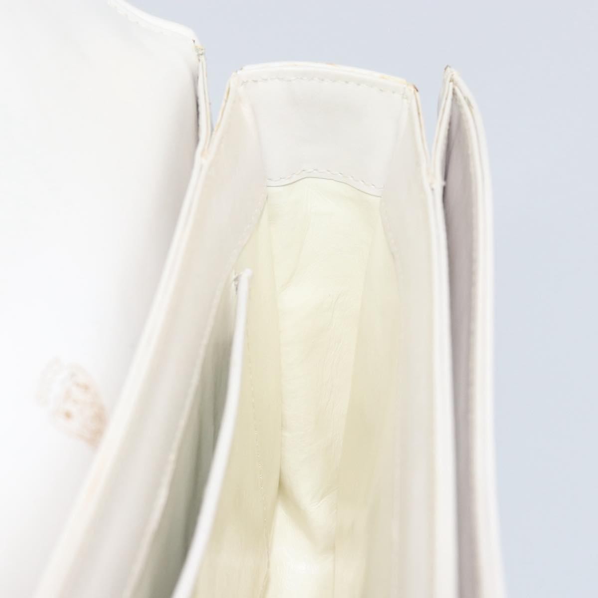 Gucci Vintage Handbag Leather, WHITE, LEATHER, Handbag