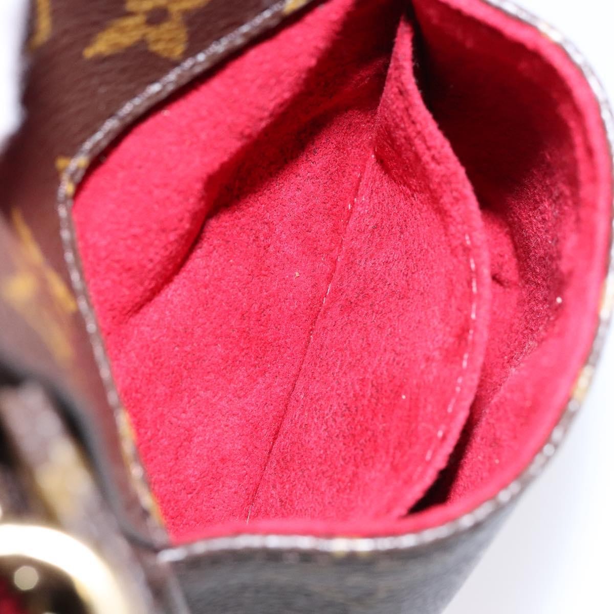 Louis Vuitton Partition Wristlet Clutch Monogram Canvas, BROWN, CANVAS, Clutche & pouche