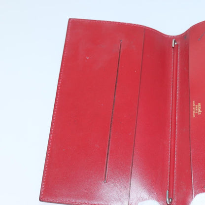 Hermes Agenda A6 Day Planner Housse Leather, RED, LEATHER, Wallets