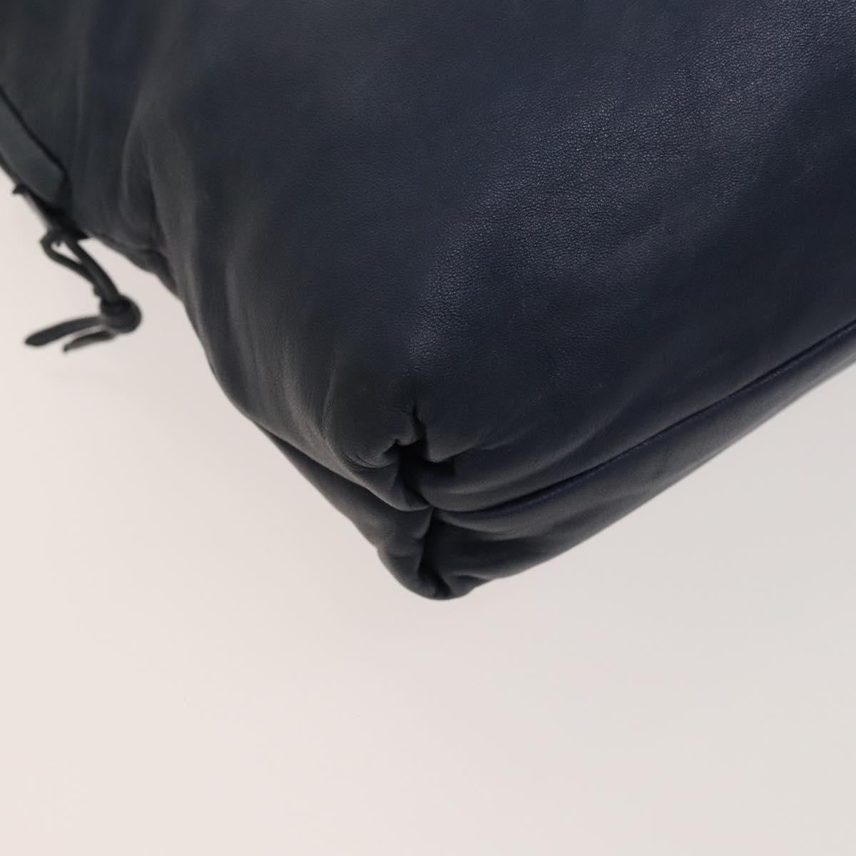 Loewe Anagram Shoulder Bag Leather, NAVY, LEATHER, Shoulder bag