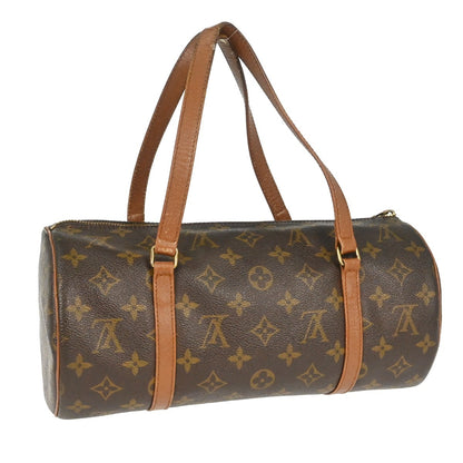Louis Vuitton Papillon Handbag Monogram Canvas, Brown, Canvas, Handbag