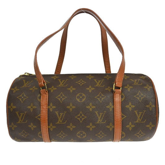 Louis Vuitton Papillon Handbag Monogram Canvas, Brown, Canvas, Handbag
