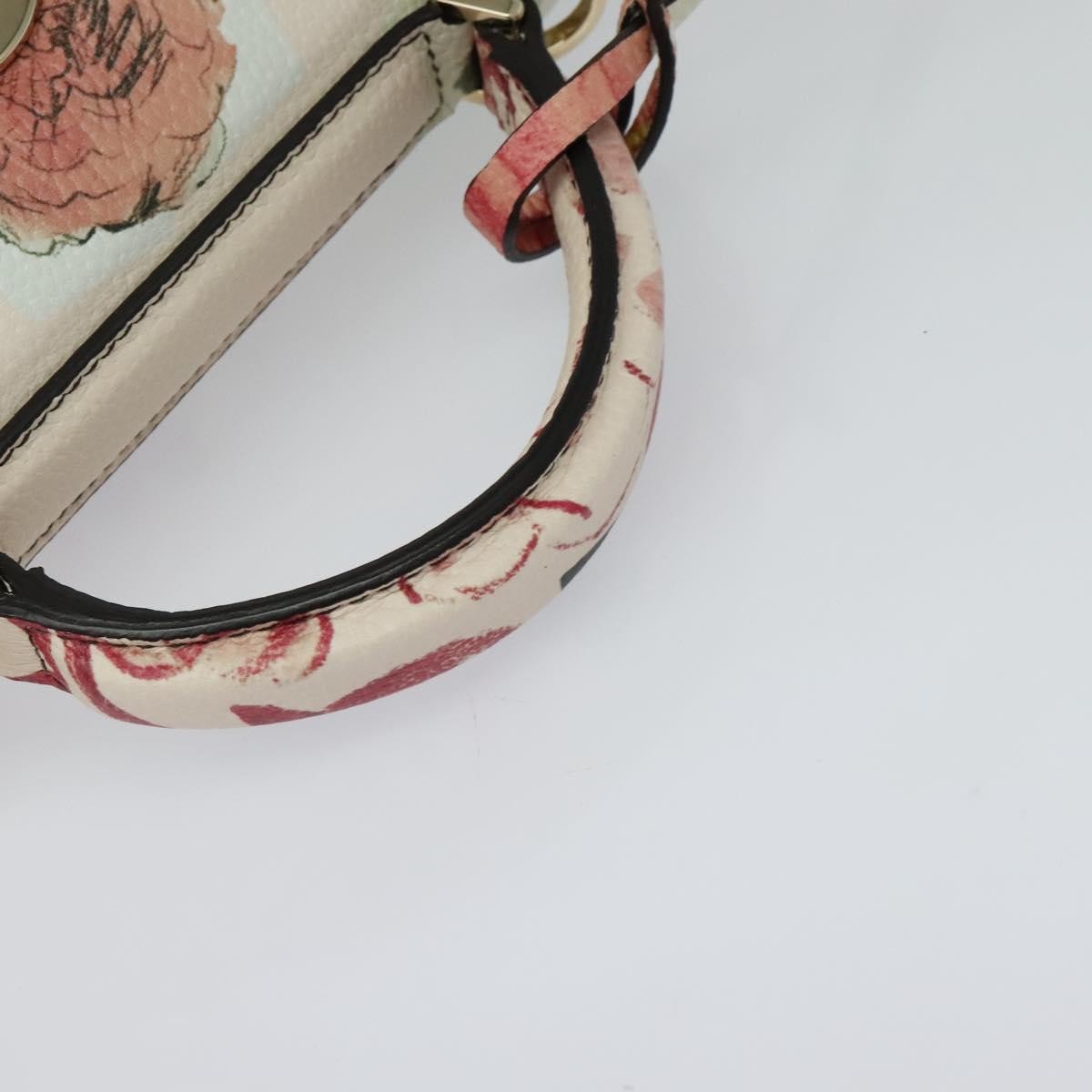 Salvatore Ferragamo Boxyz Top Handle Bag Printed Leather, PINK, LEATHER, Shoulder bag