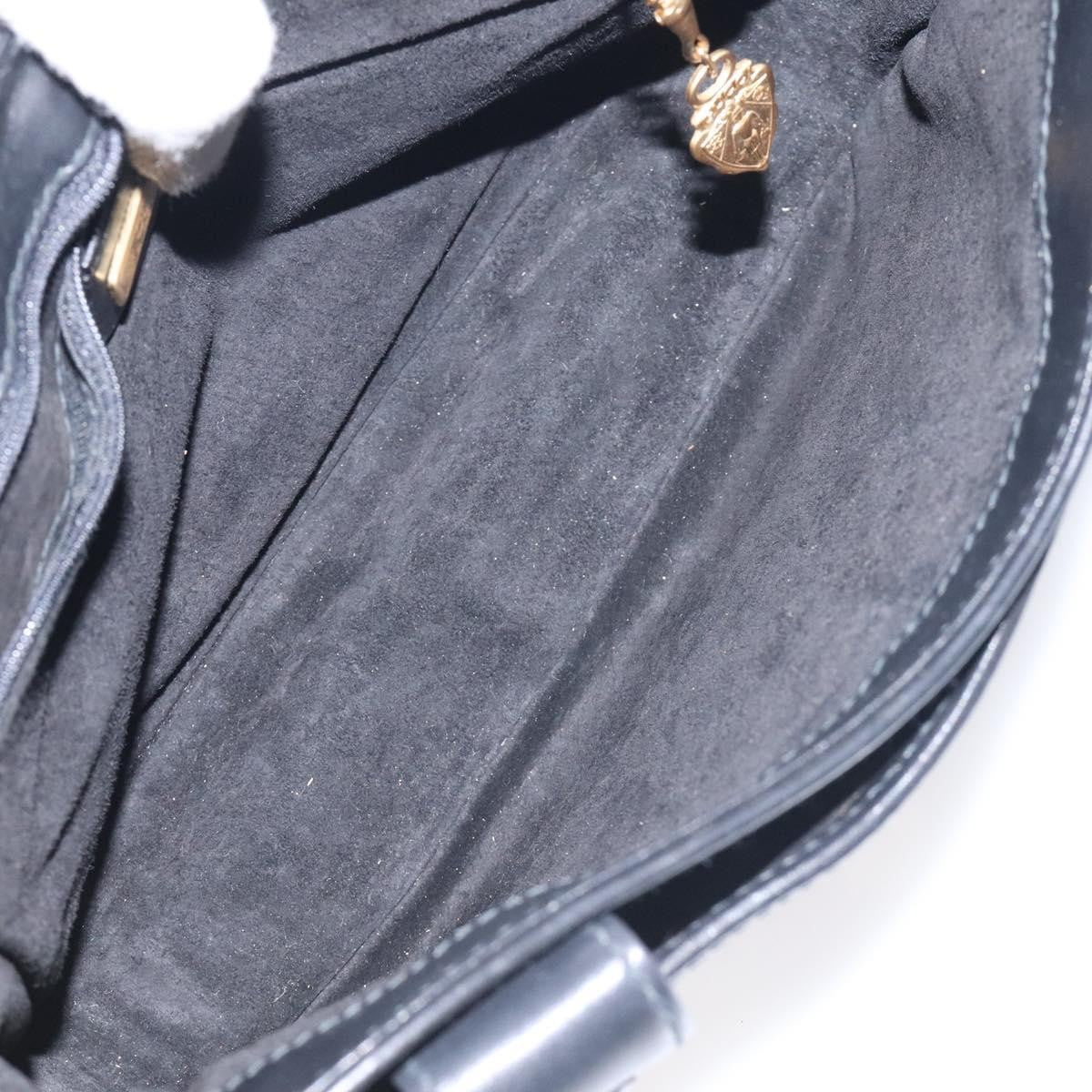 Gucci Vintage Shoulder Bag Leather, BLACK, LEATHER, Shoulder bag