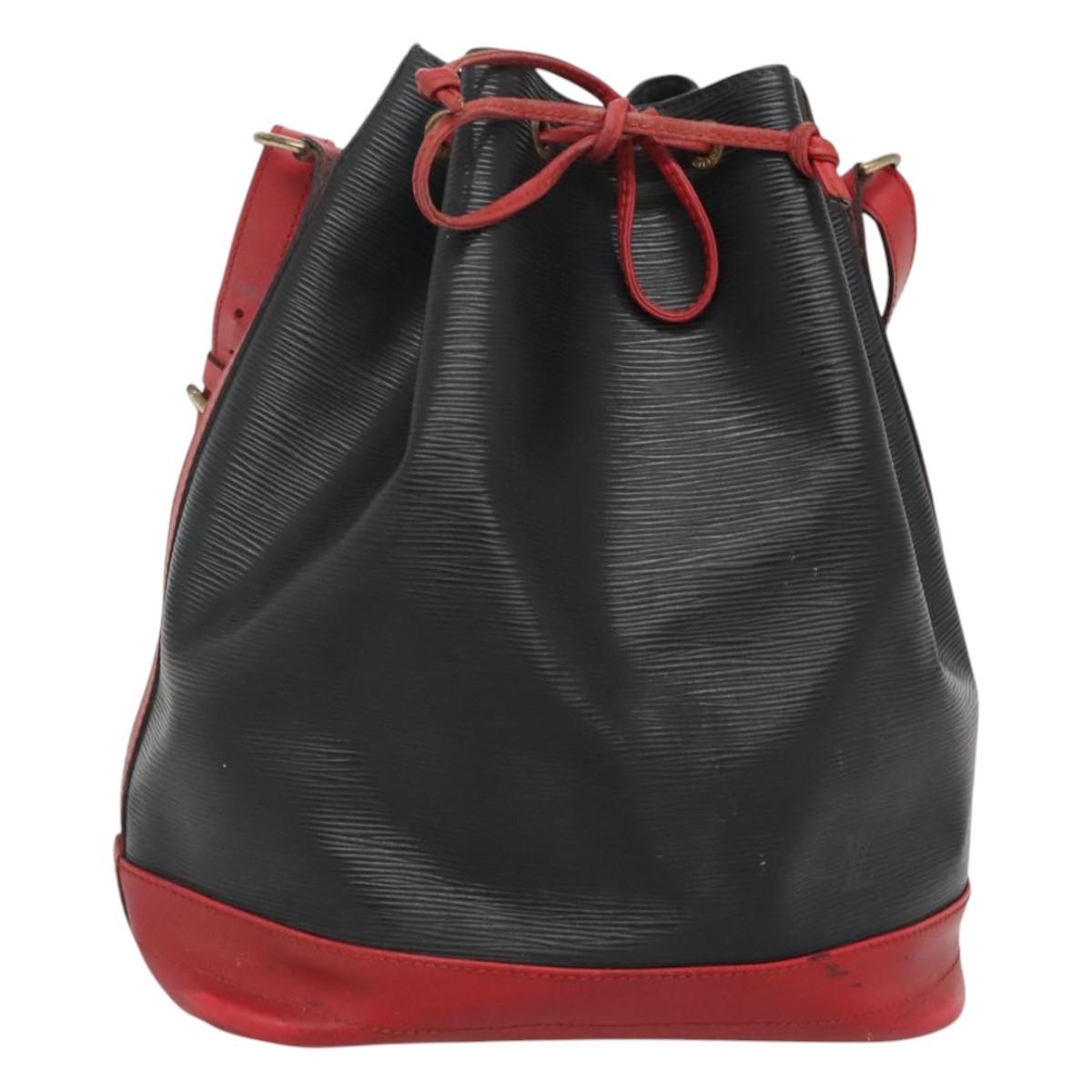 Louis Vuitton Bicolor Noe Handbag Epi Leather, BLACK, LEATHER, Handbag