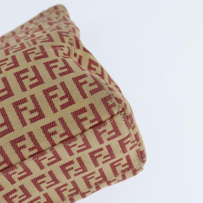 Fendi Vintage Shopping Tote Zucchino Canvas, RED, CANVAS, Handbag