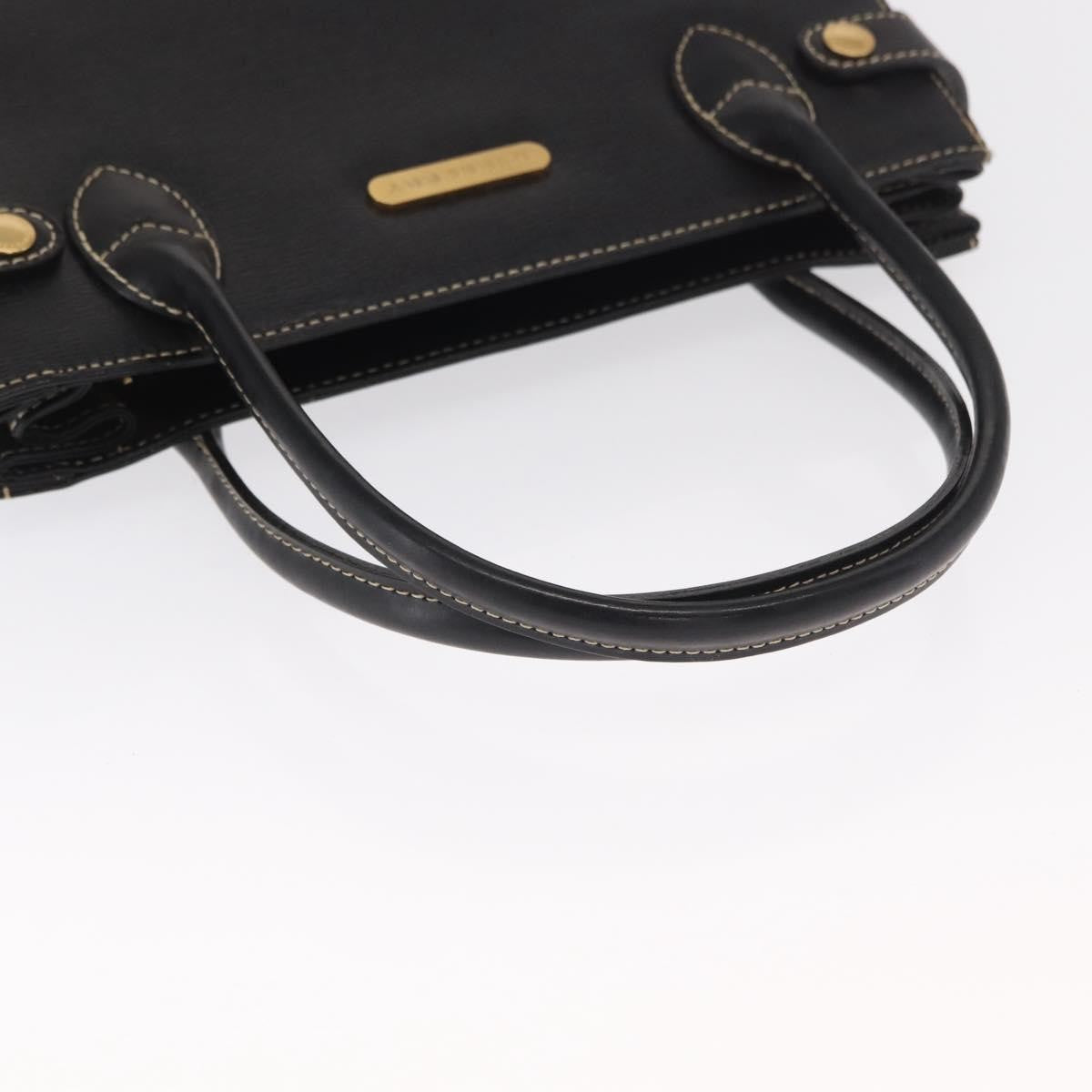 Burberry Vintage Handbag Leather, BLACK, LEATHER, Handbag