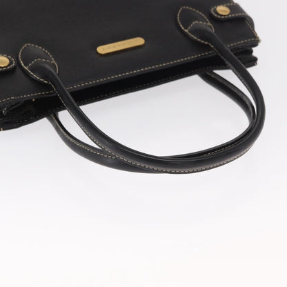 Burberry Vintage Handbag Leather, BLACK, LEATHER, Handbag