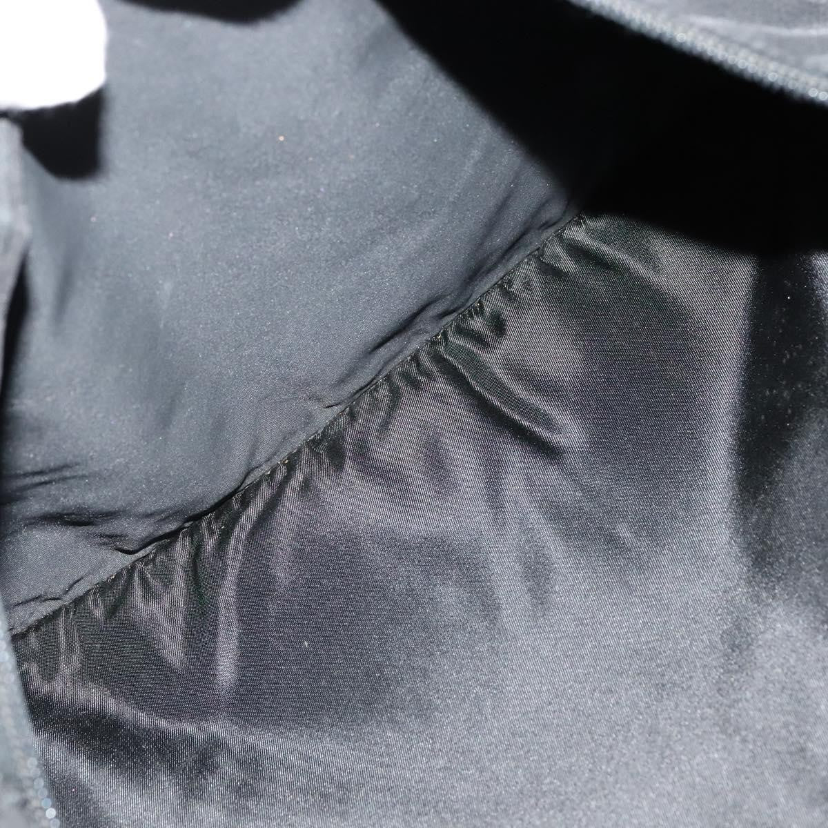 Prada Vintage Zip Handbag Tessuto, BLACK, NYLON, Handbag