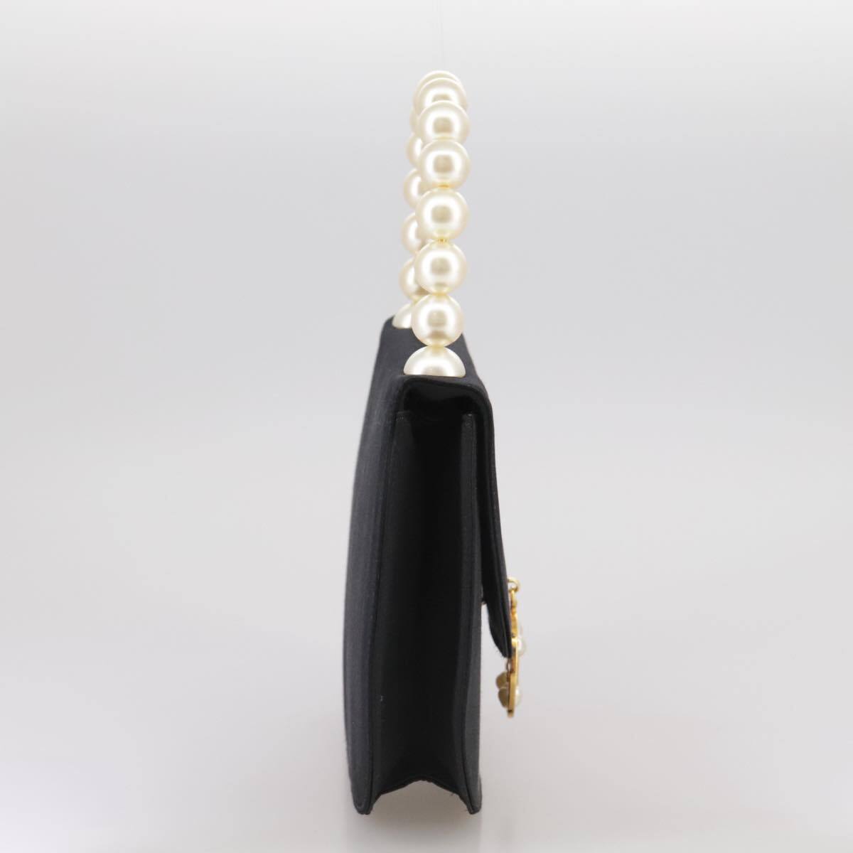 Celine Handbag Satin, BLACK, SATIN, Handbag