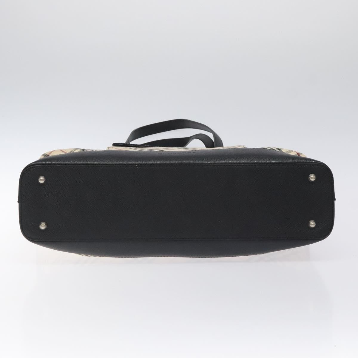 Burberry Nova Check Tote Canvas and Leather, BEIGE, CANVAS, Tote bag