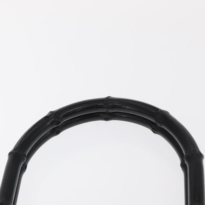 Gucci Vintage Bamboo Handle Tote Leather, BLACK, LEATHER, Tote bag