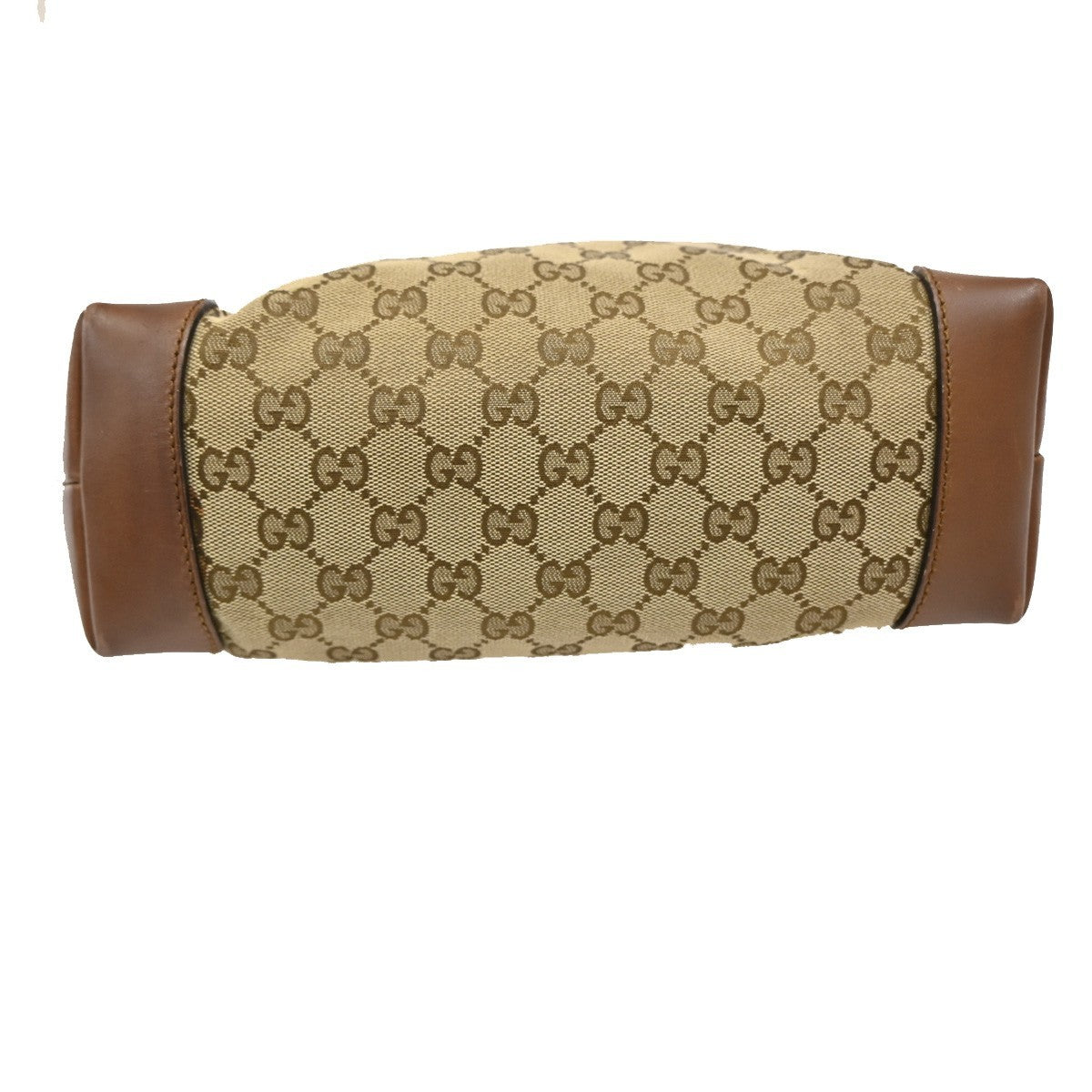 Gucci Web Loop Shoulder Bag GG Canvas, BROWN, CANVAS, Shoulder bag