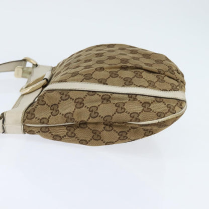 Gucci D Ring Messenger Bag GG Canvas, BEIGE, CANVAS, Shoulder bag