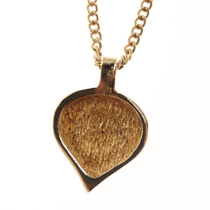 Christian Dior Logo Heart Pendant Necklace Metal, GOLD, METAL, Necklace