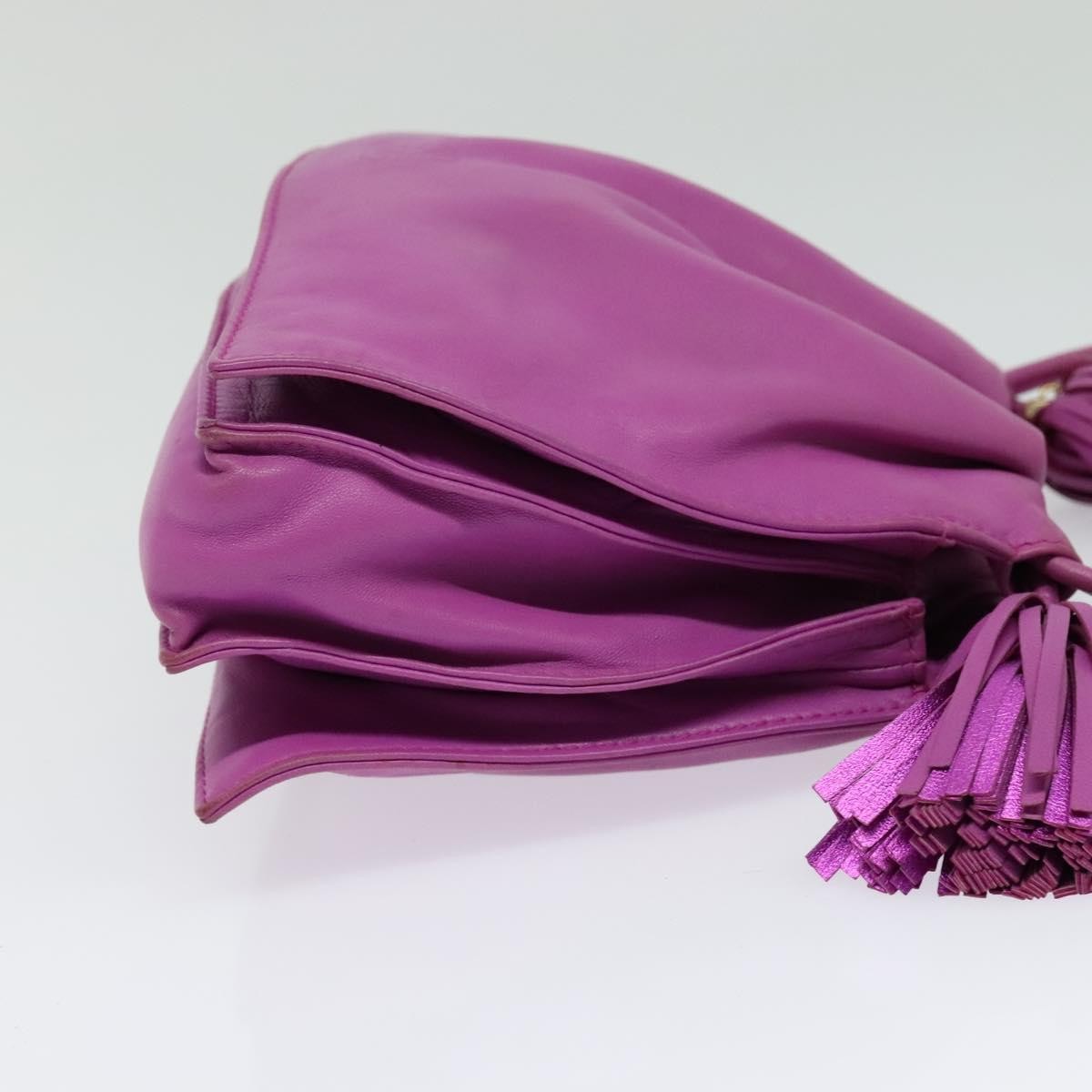 Loewe Flamenco Crossbody Bag Leather, PURPLE, LEATHER, Shoulder bag