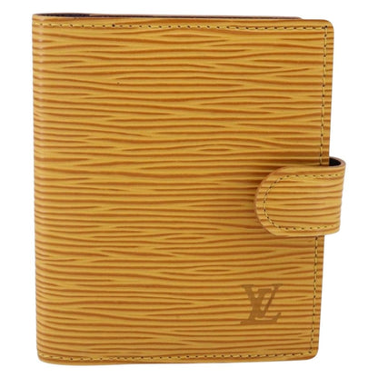 Louis Vuitton Agenda Cover Epi Leather, YELLOW, LEATHER, Wallets