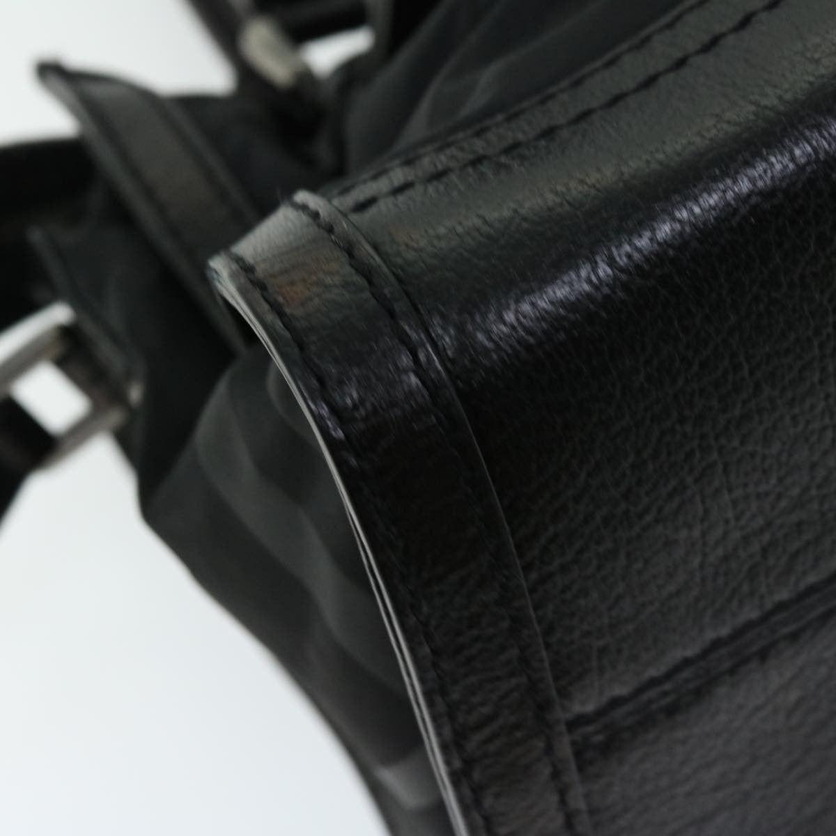 Burberry Vintage Handbag Nylon, BLACK, NYLON, Handbag