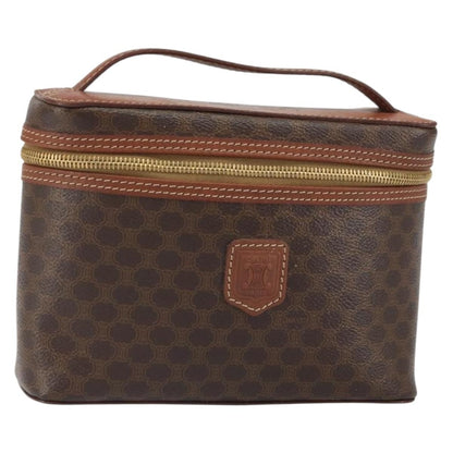 Celine Macadam Vanity Bag Canvas, BROWN, CANVAS, Clutche & pouche