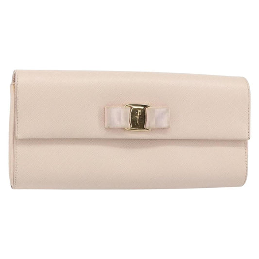 Salvatore Ferragamo Vala Shoulder Bag Leather, PINK, LEATHER, Shoulder bag