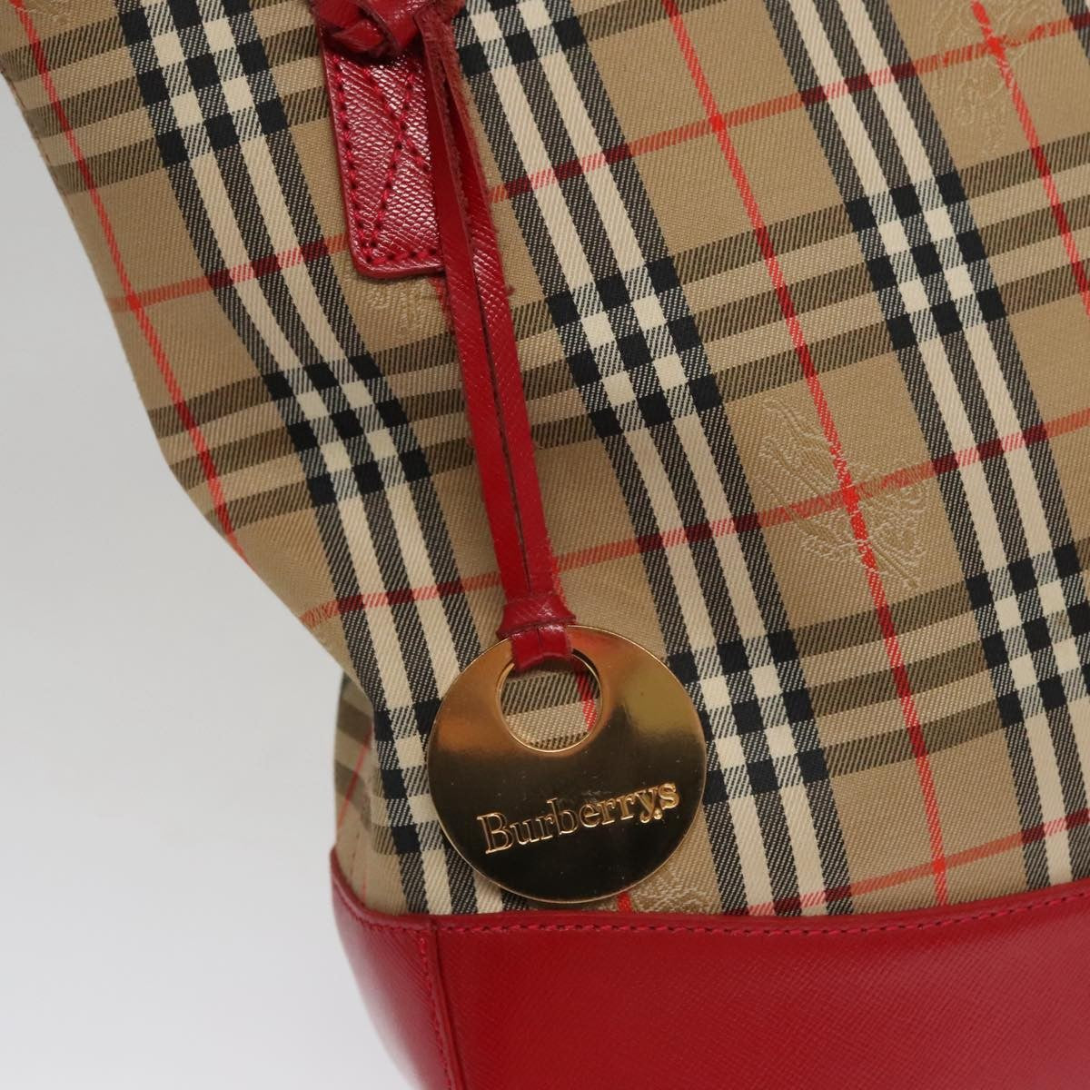 Burberry Nova Check Handbag Nova Check Canvas, BEIGE, CANVAS, Handbag