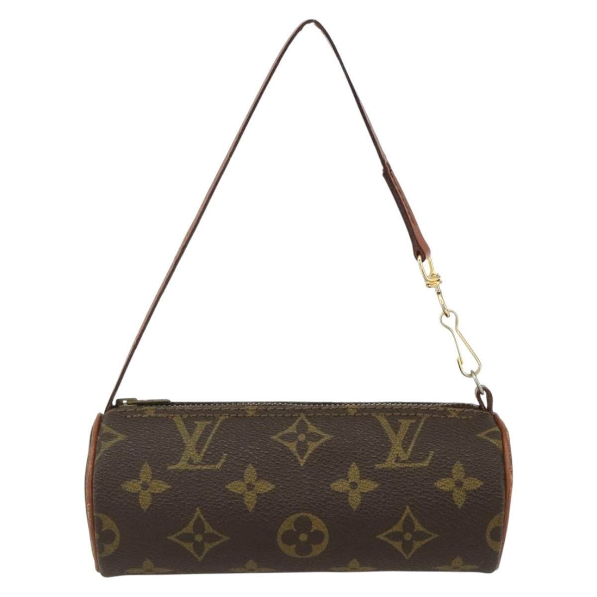 Louis Vuitton Papillon Pochette Monogram Canvas, BROWN, CANVAS, Clutche & pouche