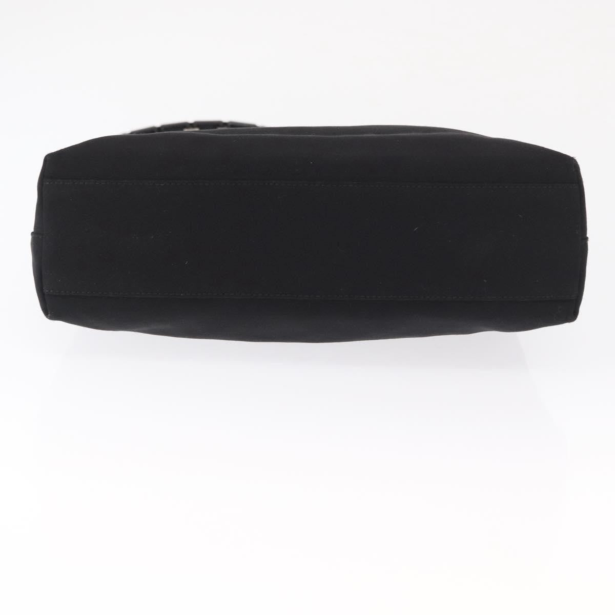 Salvatore Ferragamo Vala Shoulder Bag Nylon, BLACK, NYLON, Shoulder bag