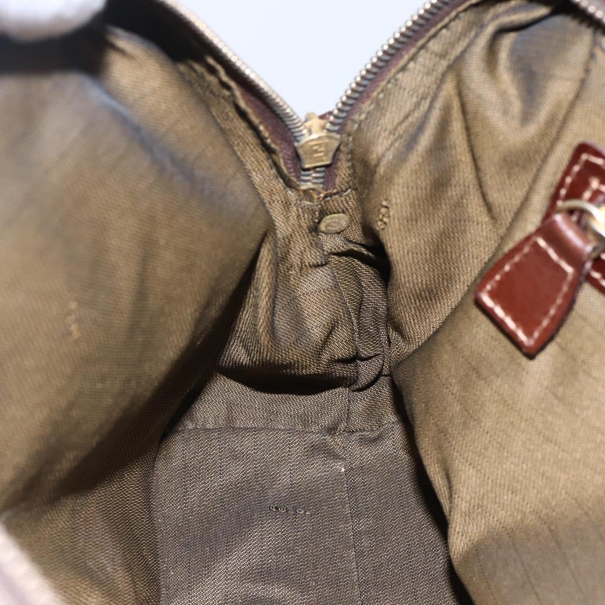 Fendi Vintage Convertible Satchel Zucca Canvas, BROWN, CANVAS, Handbag