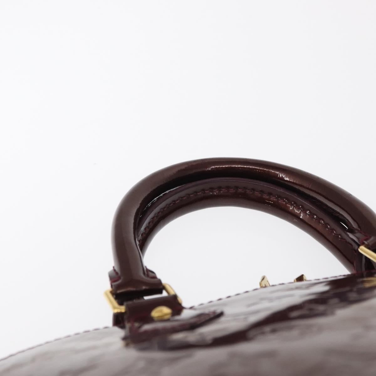 Louis Vuitton Alma Handbag Patent Leather, BURGUNDY, PATENT_LEATHER, Handbag