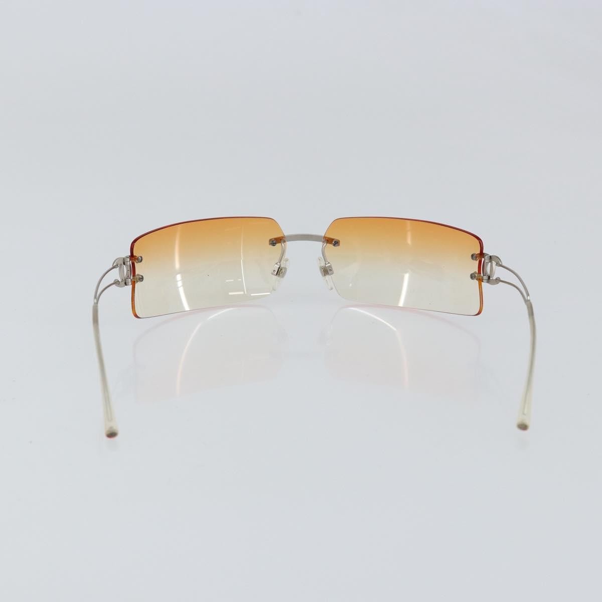 Chanel Logo CC Sunglasses Metal, SILVER, METAL, Sunglasse