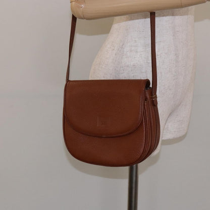 Burberry Flap Messenger Leather, BROWN, LEATHER, Shoulder bag